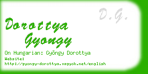 dorottya gyongy business card
